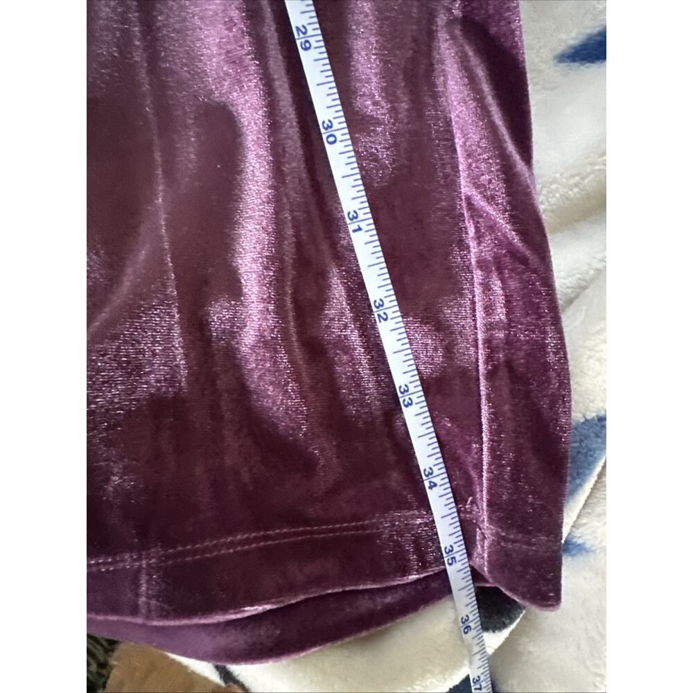 Ava & Yelly Nordstrom Girls Size 14 Mock Neck Velour Jumpsuit Purple Elegant NWT - Picture 14 of 16